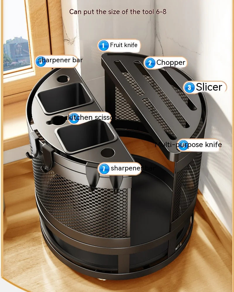 360rotating  Cutlery Storage Kitchen Organizer